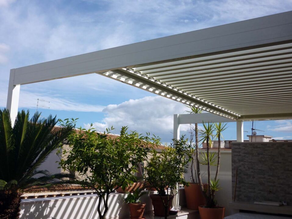alüminyum bioklimatik pergola